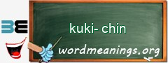 WordMeaning blackboard for kuki-chin